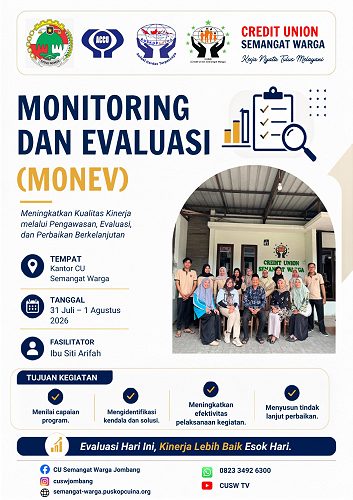Monitoring dan Evaluasi (Monev) Tingkatkan Kualitas Kinerja CU Semangat Warga