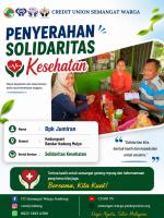 PENYERAHAN SOLIDARITAS KESEHATAN Bpk Jumiran, Bandar Kedung Mulyo