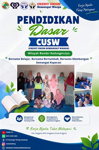 Pendidikan Dasar CUSW Wilayah Bandar Kedungmulyo: Membangun Anggota yang Cerdas dan Berdaya
