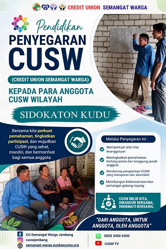 Pendidikan Penyegaran CUSW Wilayah Sidokaton Kudu
