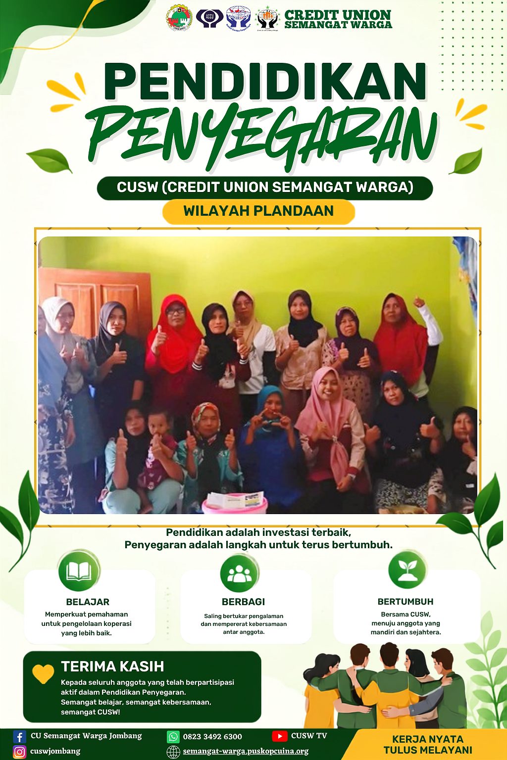 Pendidikan Penyegaran CUSW Wilayah Plandaan