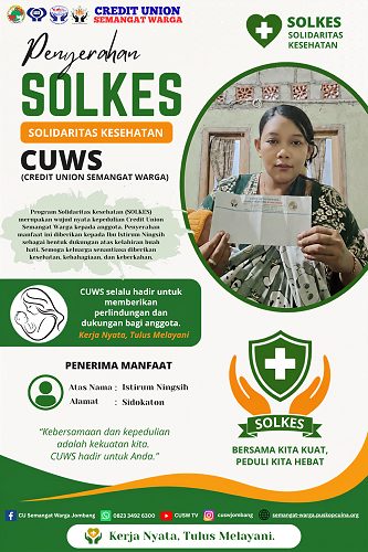 Penyerahan SOLKES: Wujud Kepedulian CU Semangat Warga bagi Anggota