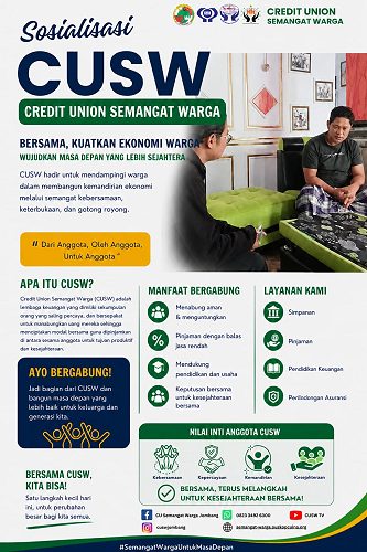 Sosialisasi CUSW: Bersama, Kuatkan Ekonomi Warga