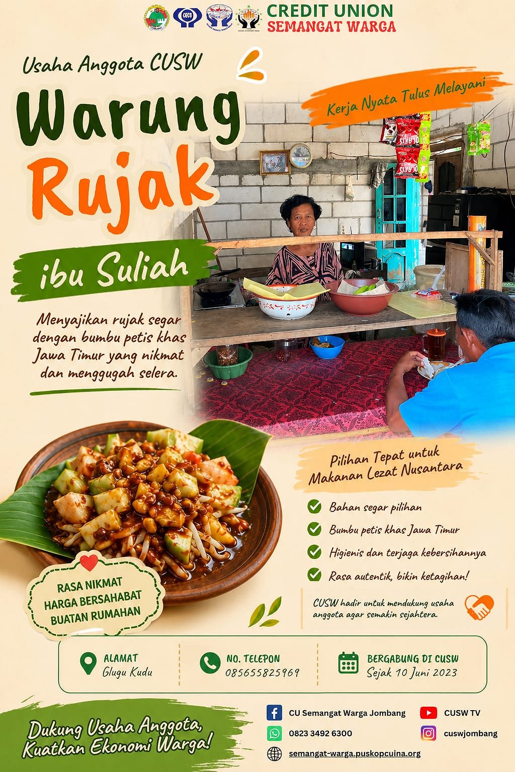 Warung Rujak Ibu Suliah, Cita Rasa Khas Jawa Timur yang Menggugah Selera