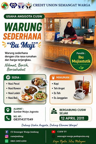 Warung Sederhana "Bu Muji", Cita Rasa Rumahan yang Nikmat dan Bersahabat